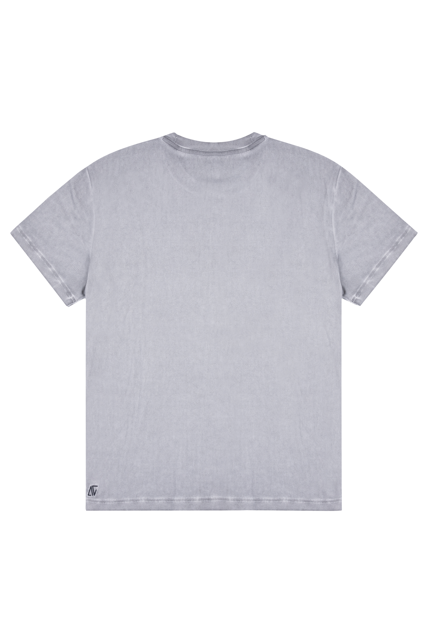 Grey Washed Ribbed T-Shirt