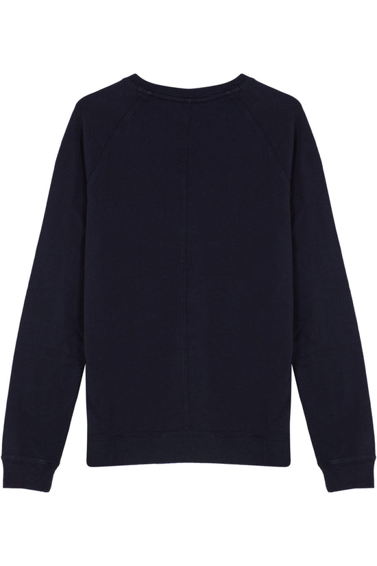 Cotton Crewneck Sweatshirt - Dark Navy
