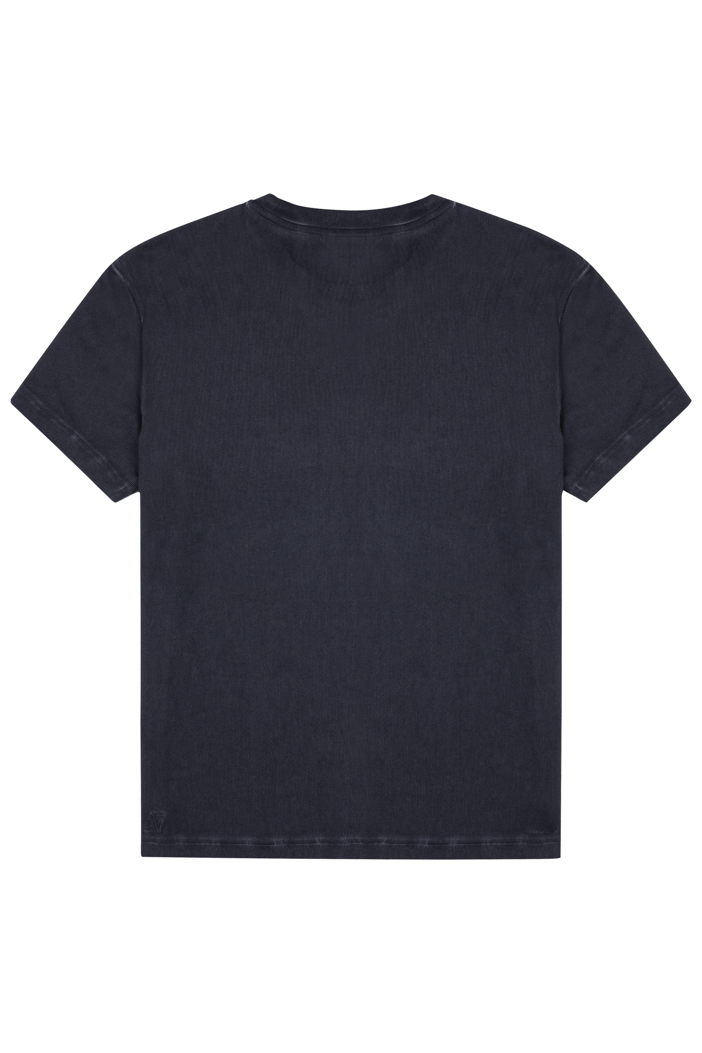 Black Washed Ribbed T-Shirt