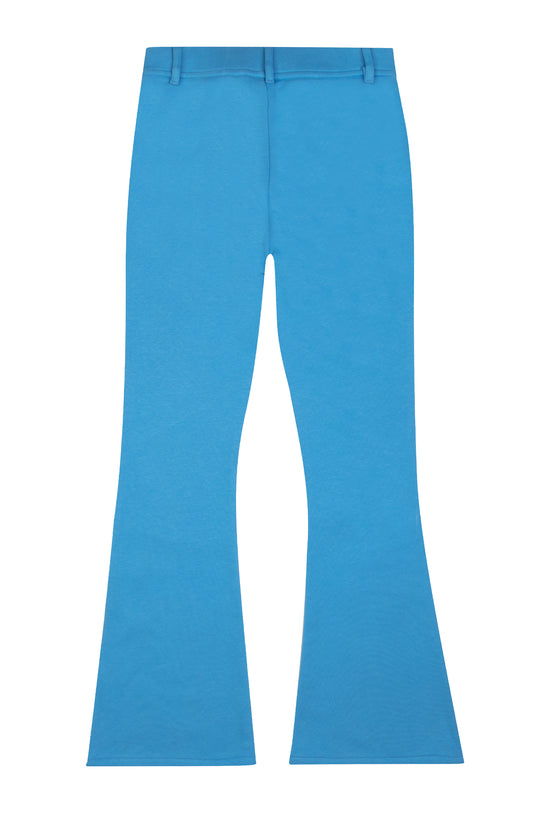 Navy Denim Flare Boyfriend Sweatpant -Tranquil Blue