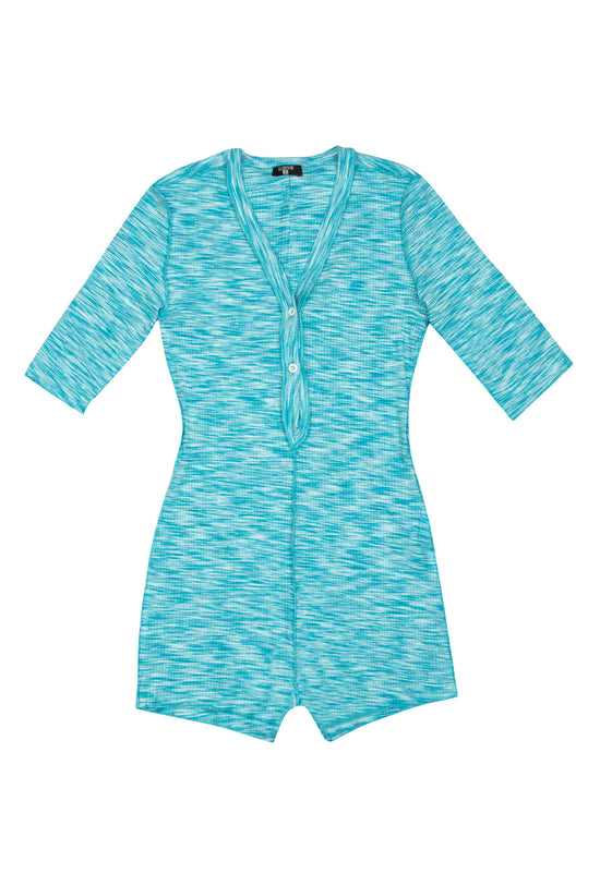 Mini Romper - Tranquil Blue