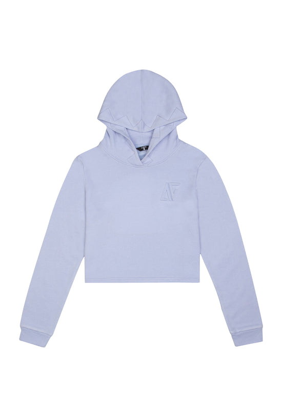 Sırtı Açık Kapüşonlu Sweatshirt - Lila
