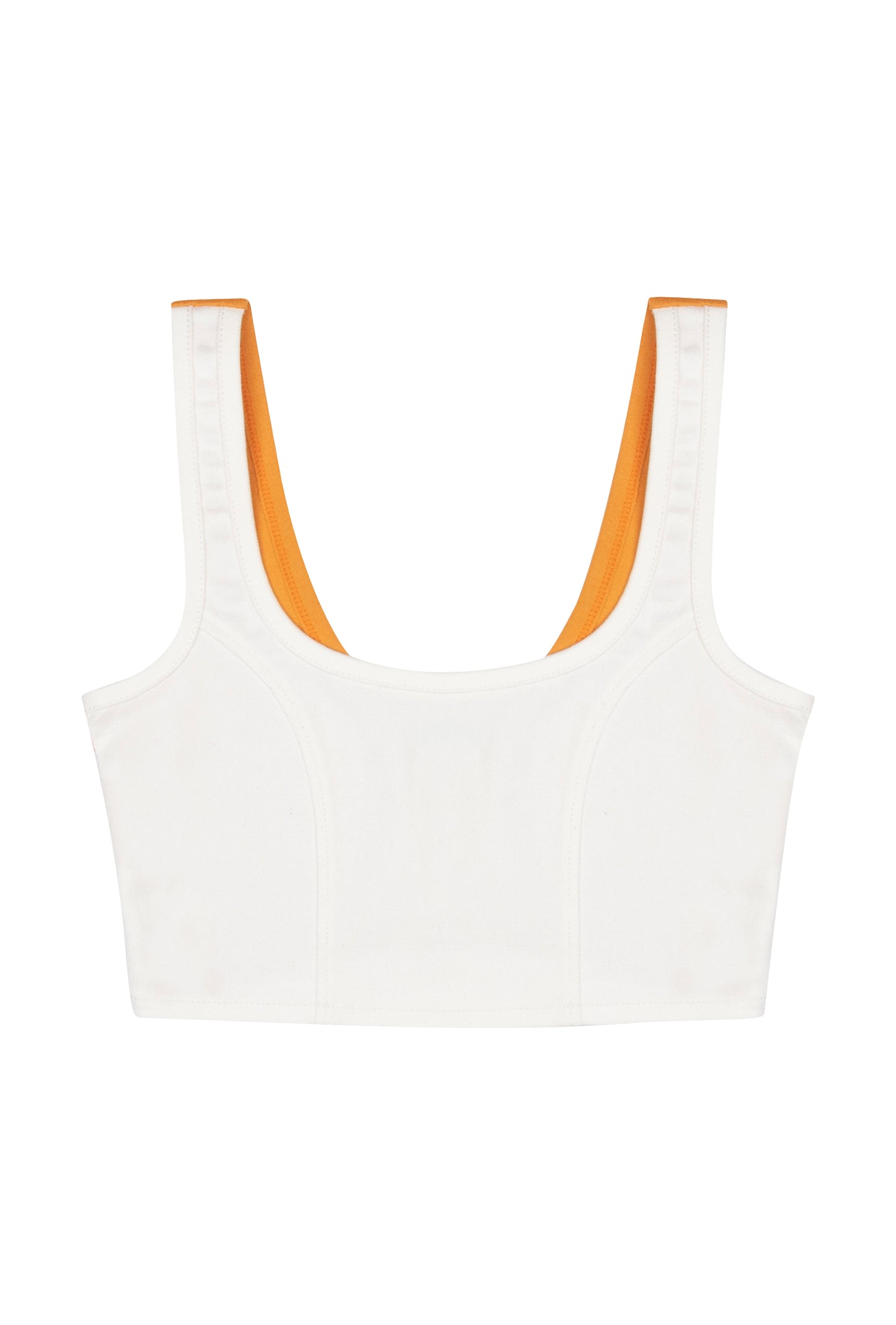 White Denim Tank Top - Sundi