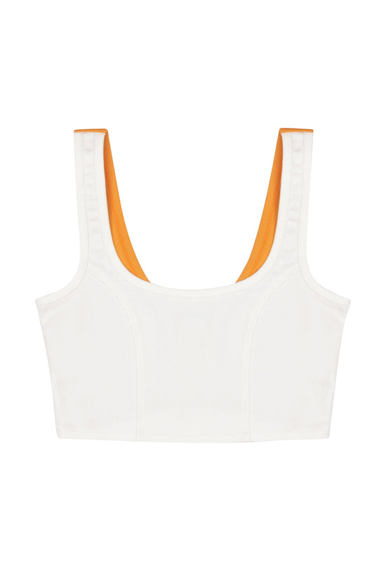 White Denim Tank Top - Sundi