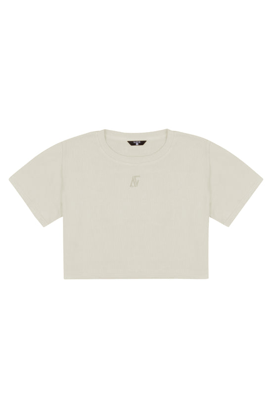 Waffle T-shirt - Warm Beige