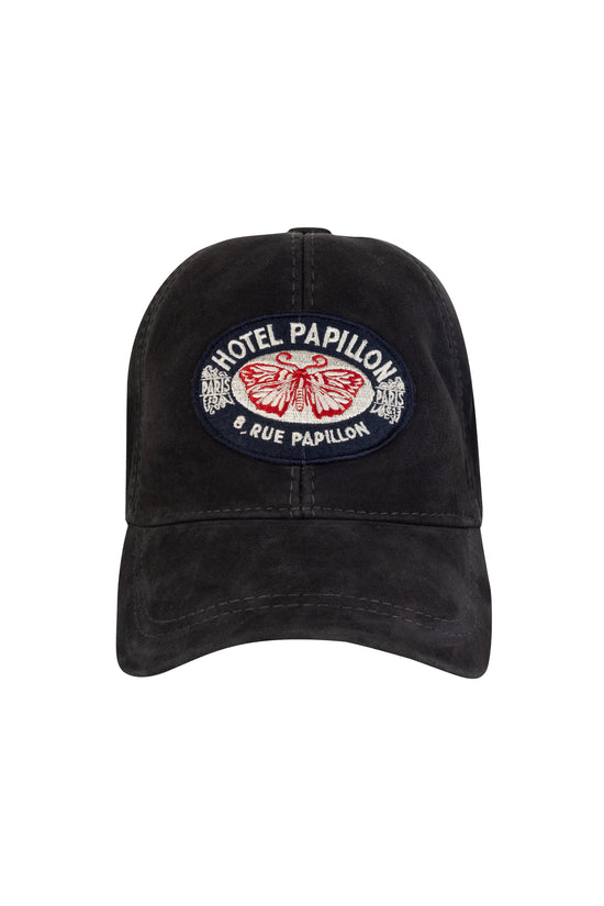 Papillon Suede Leather Hat