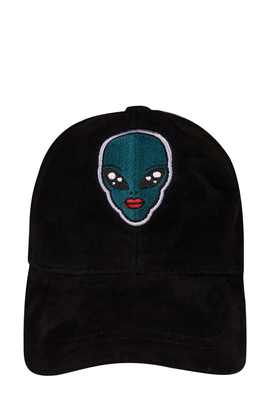 Retro Alien Süet Deri Şapka