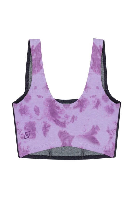 Navy Denim Tank Top - Sparkling Grape/Digital Lavender