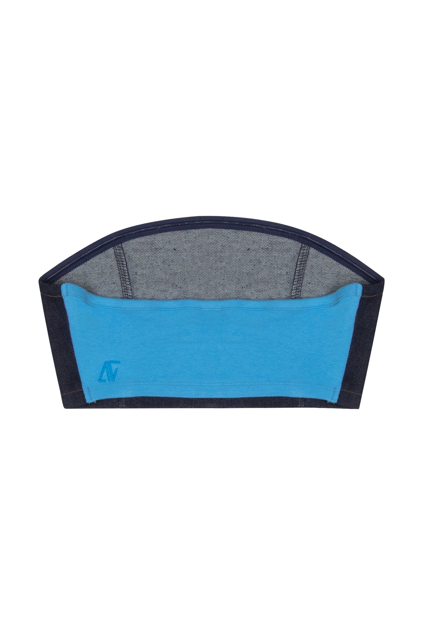 Navy Denim Bralette - Tranquil Blue