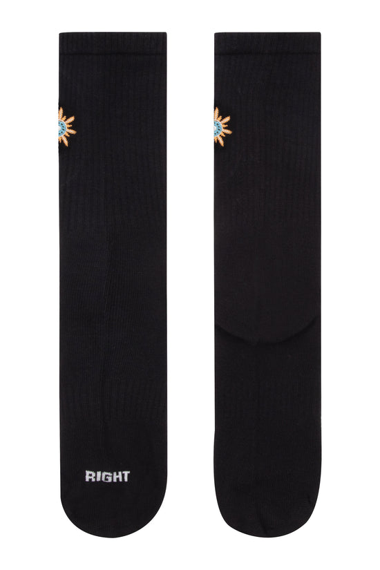 Yellow Flower Socks