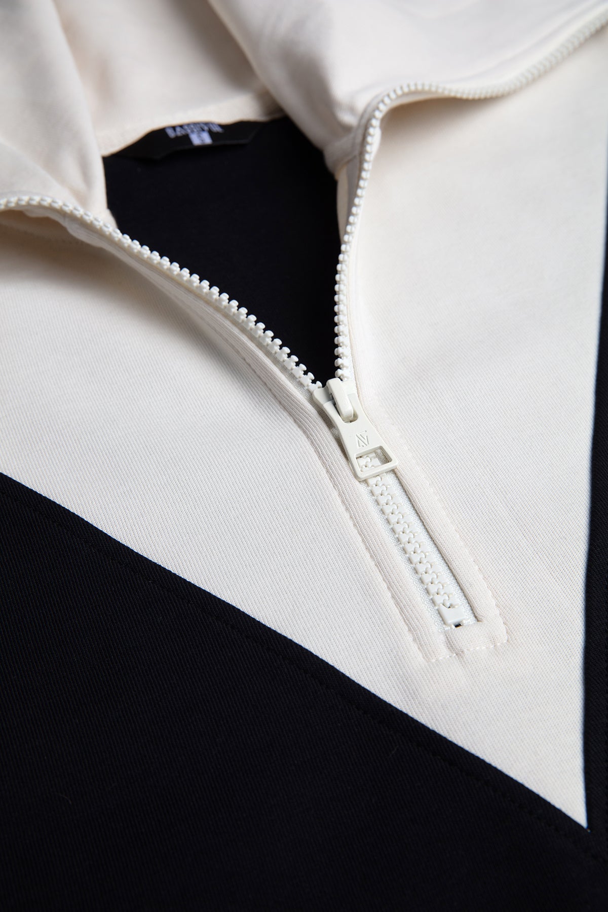 Mini Zip-Neck Sweater Dress