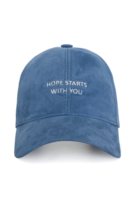 Hope Starts With You Süet Deri Şapka