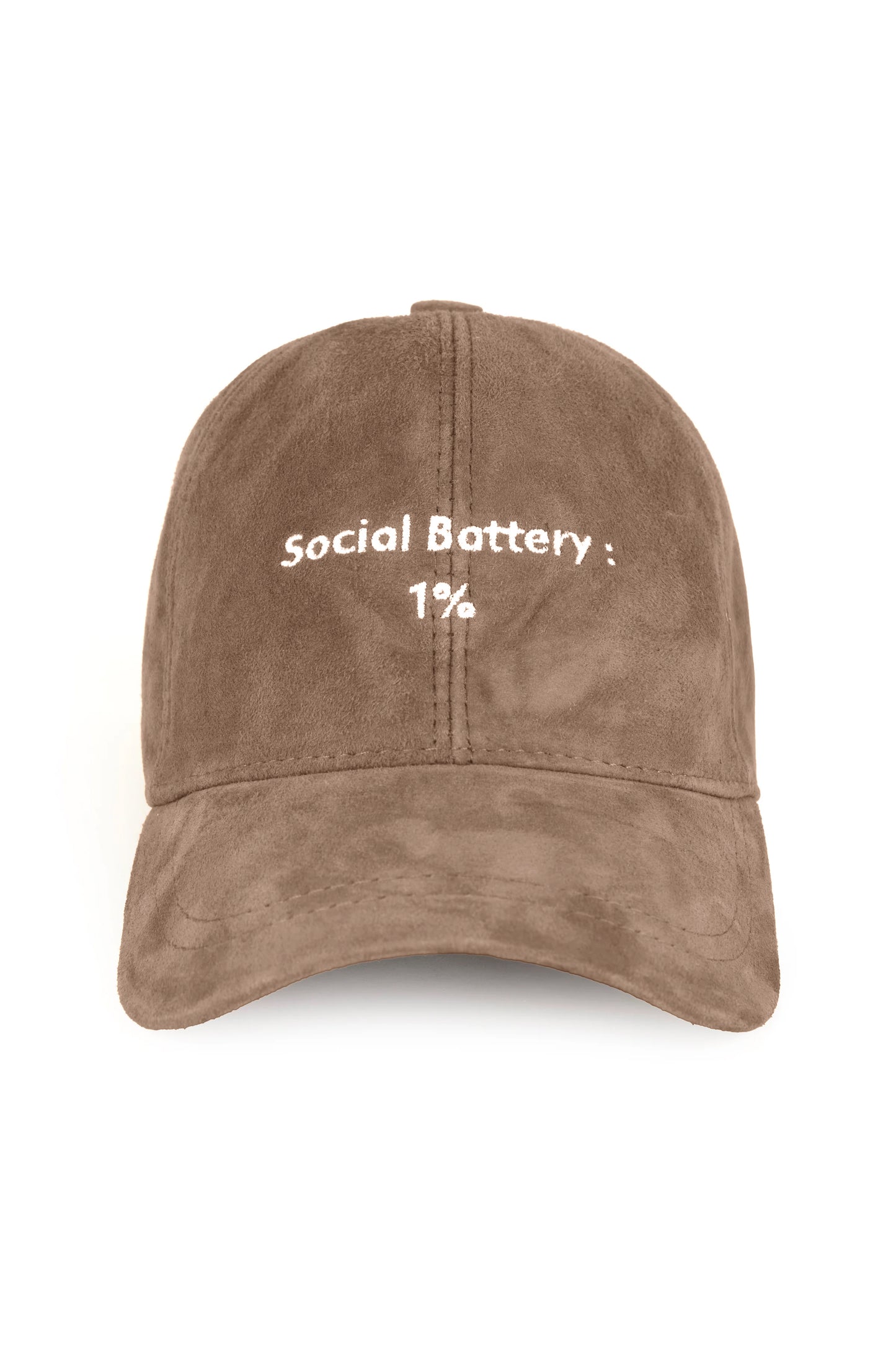 Social Battery  Süet Deri Şapka