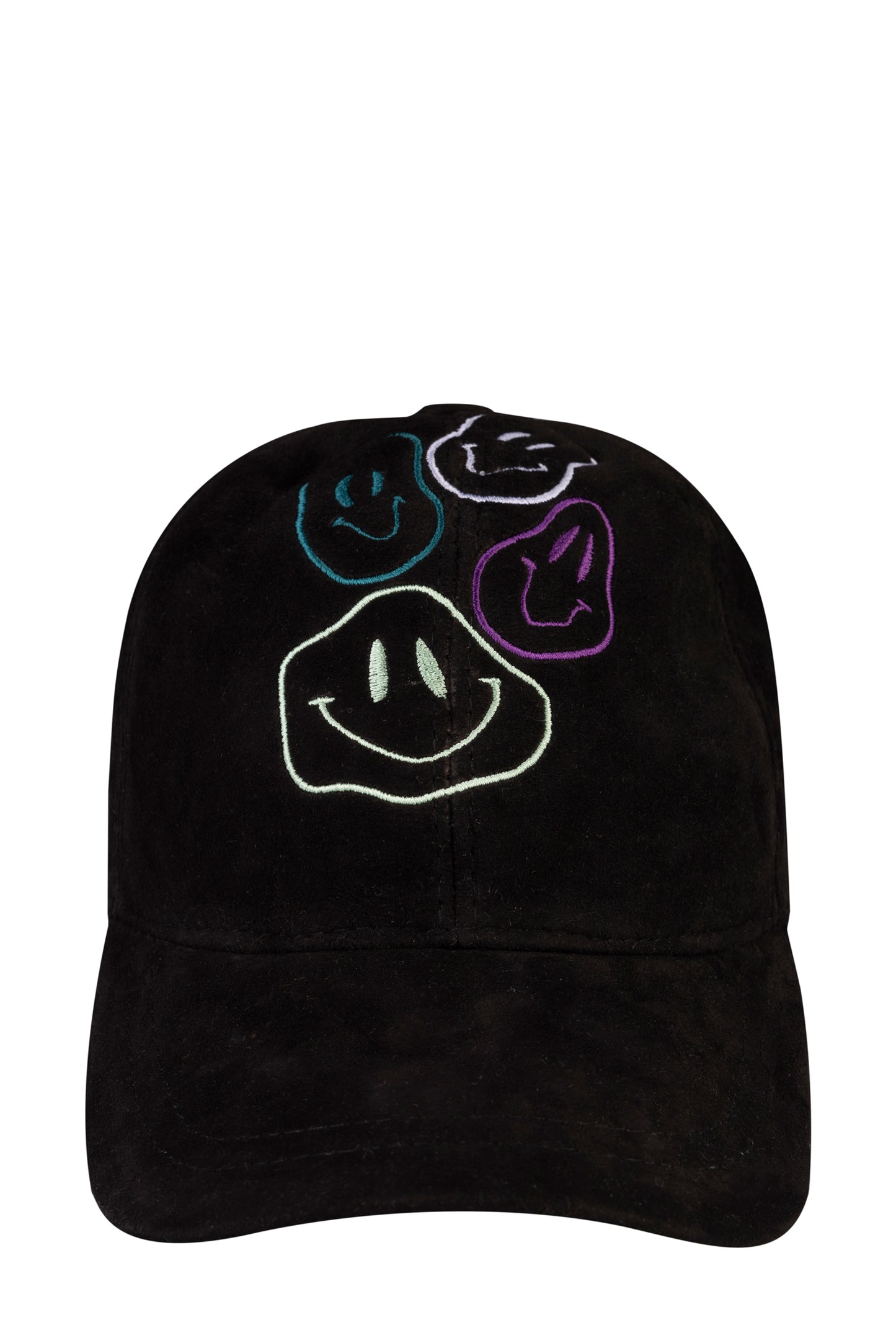 Smiley Suede Leather Hat
