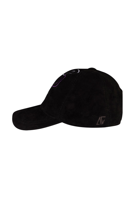 Smiley Suede Leather Hat