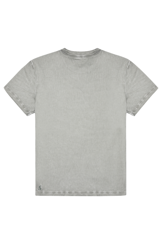 Eskitilmiş Fitilli T-shirt - Yeşil