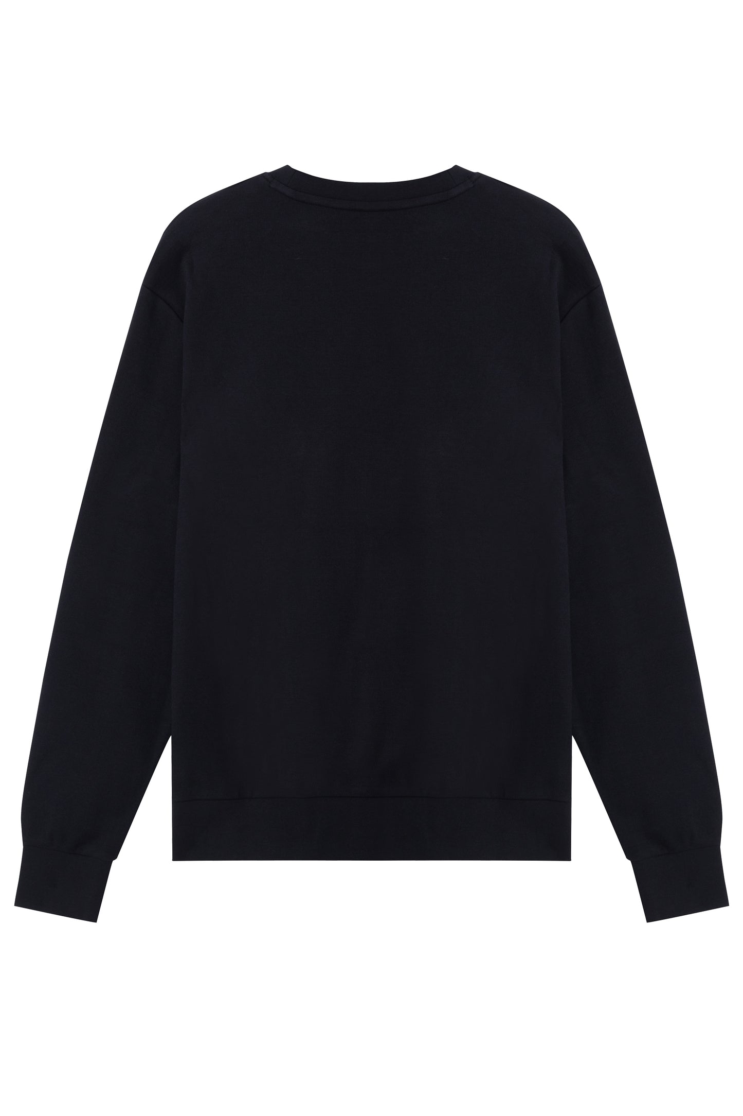 Siyah Netherland Nakışlı Yuvarlak Yaka  Sweatshirt