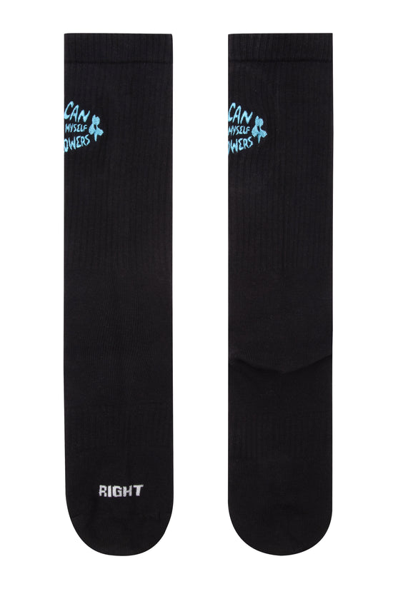 Flowers  Socks-Black