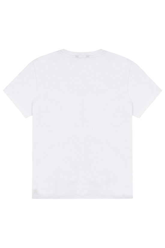 Yıkamalı T-shirt - Beyaz