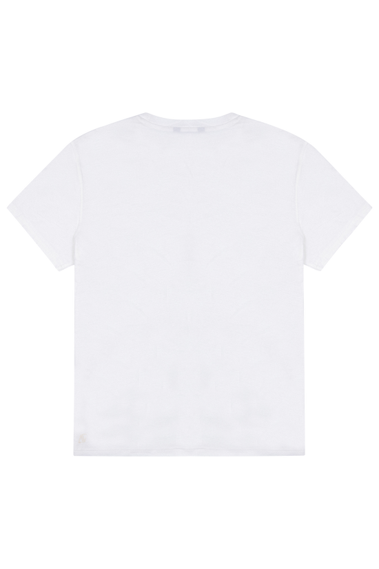 Eskitilmiş T-Shirt - Beyaz