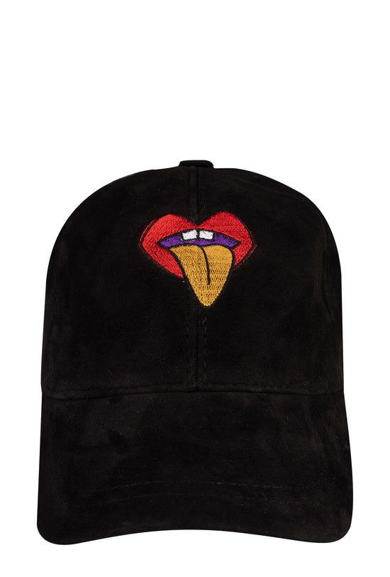 Rolling Tongue Suede Leather Hat