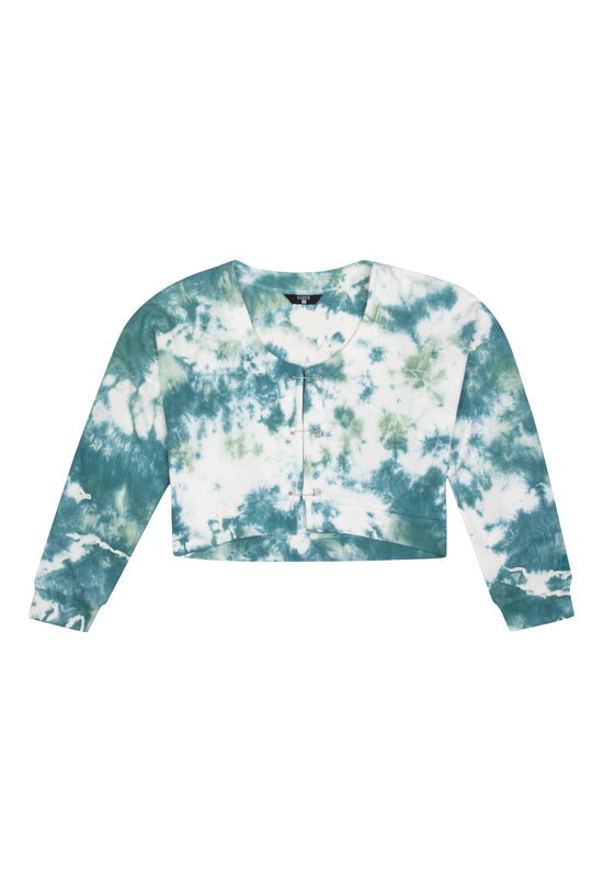 Batik Sweatshirt - Beyaz/Yeşil