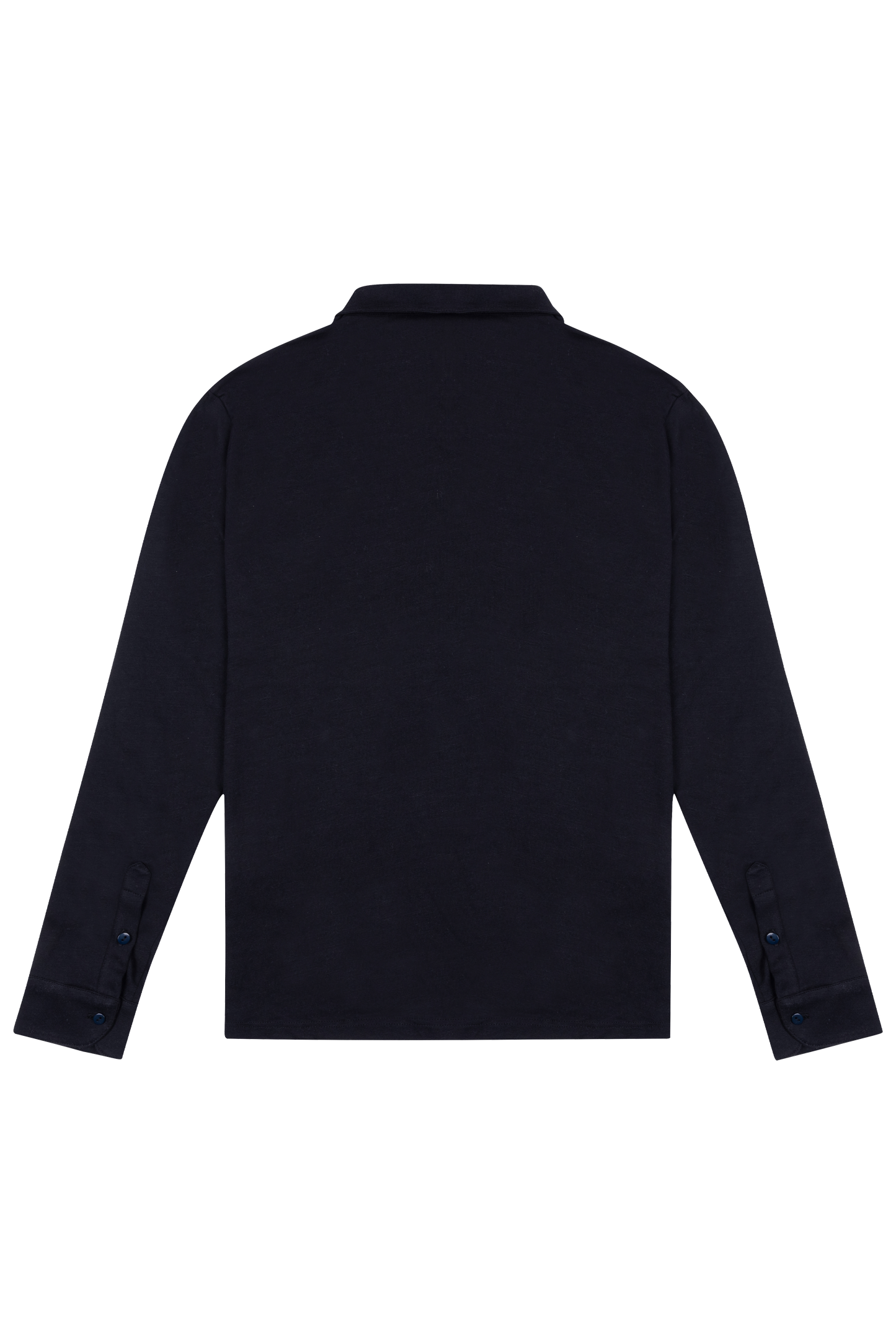 Long Sleeve Polo Shirt - Black