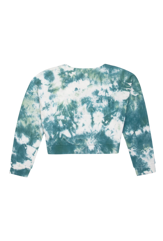 Batik Sweatshirt - Beyaz/Yeşil