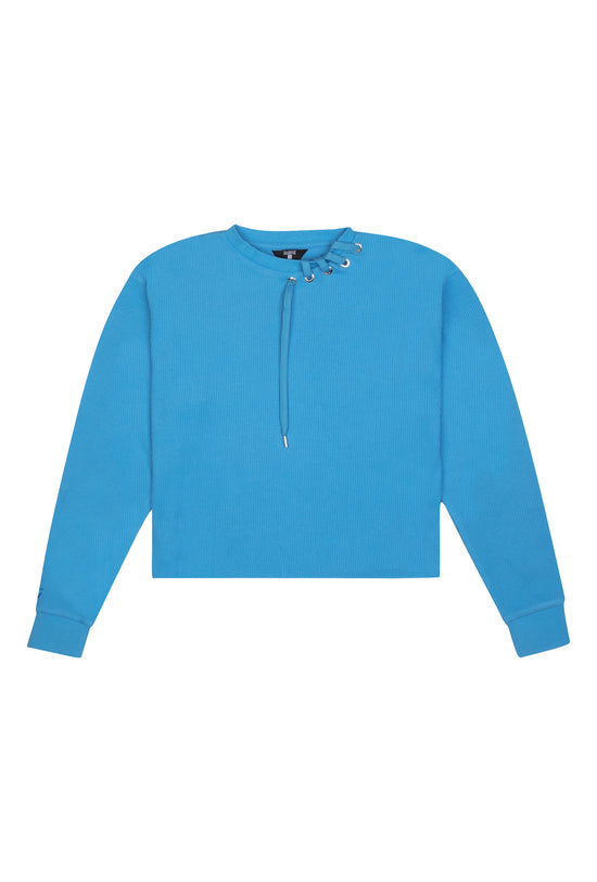 Waffle Sweatshirt - Mavi