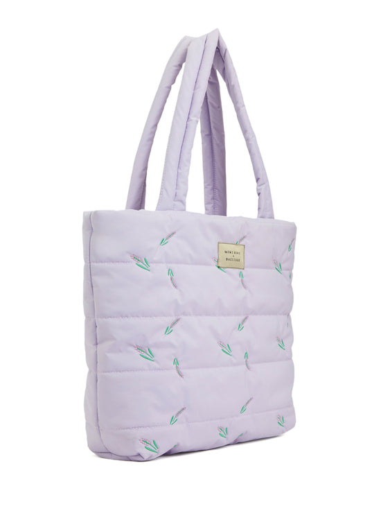 Lavanda Puffer Tote Bag