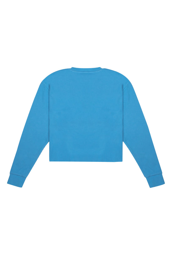 Waffle Sweatshirt - Mavi