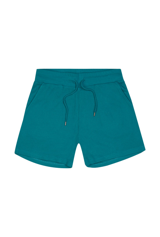 Waffle Şort - Yeşil