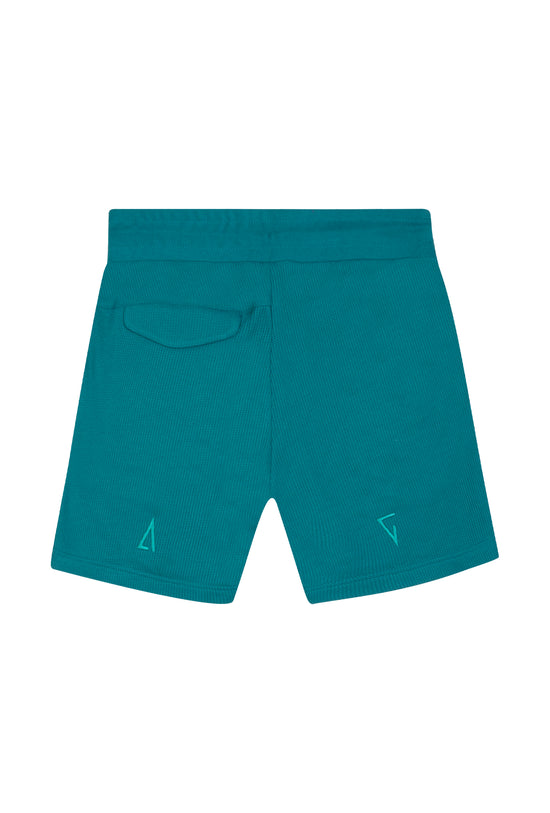 Waffle Şort - Yeşil