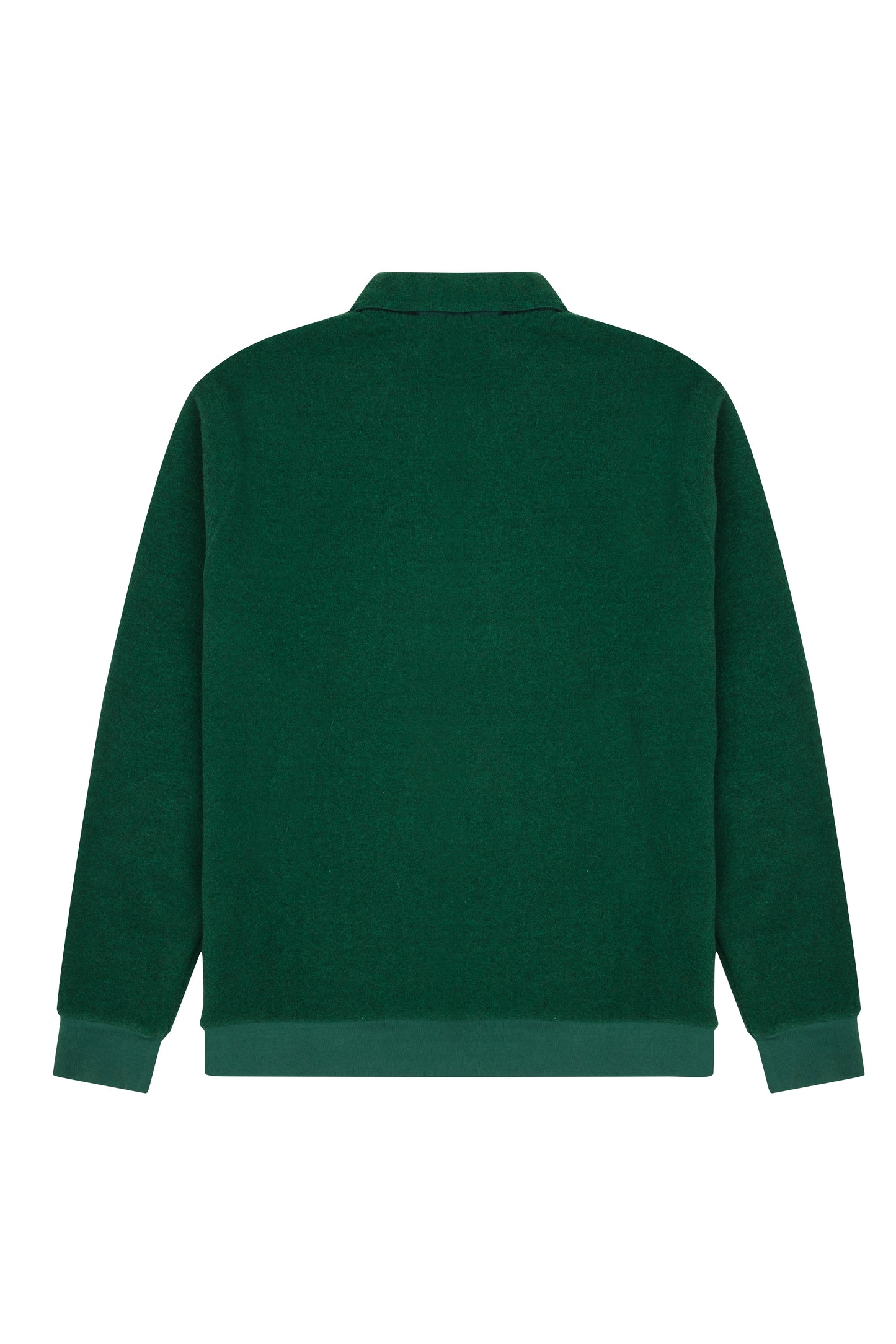 Yeşil Tasarım Etiketli Polo  Sweatshirt