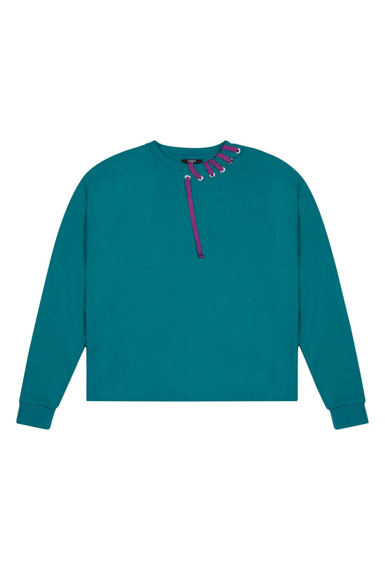 Waffle Sweatshirt - Yeşil