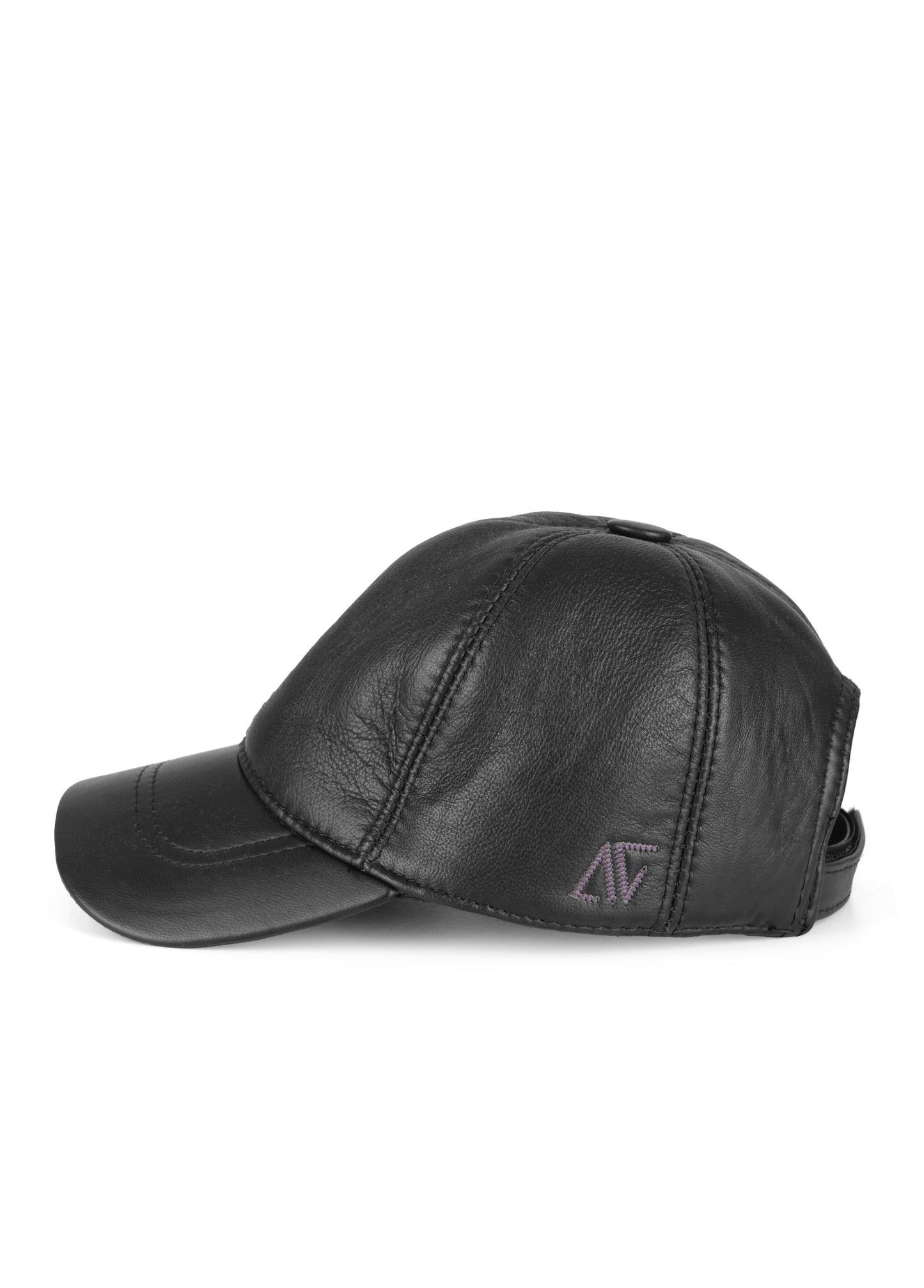 Black Leather Cap