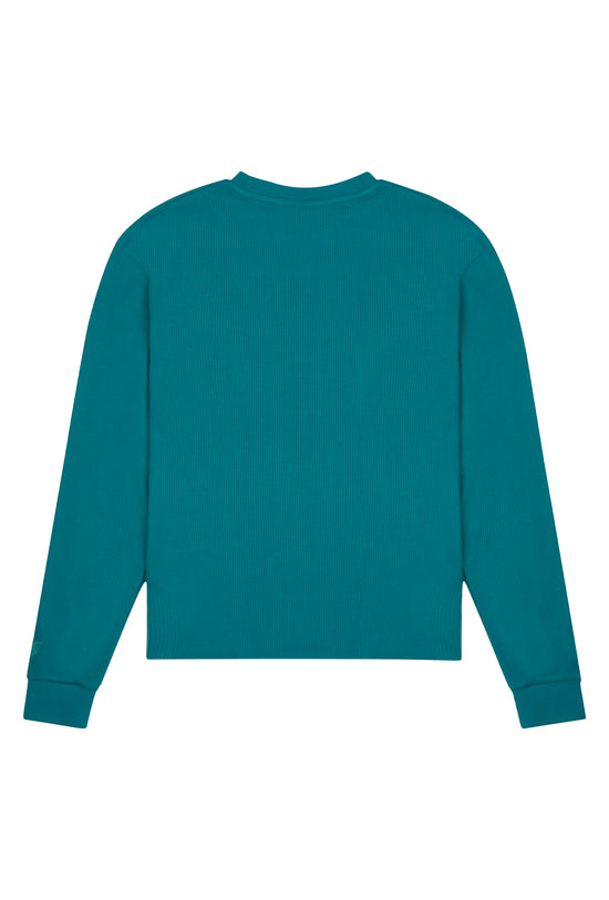 Waffle Sweatshirt - Yeşil