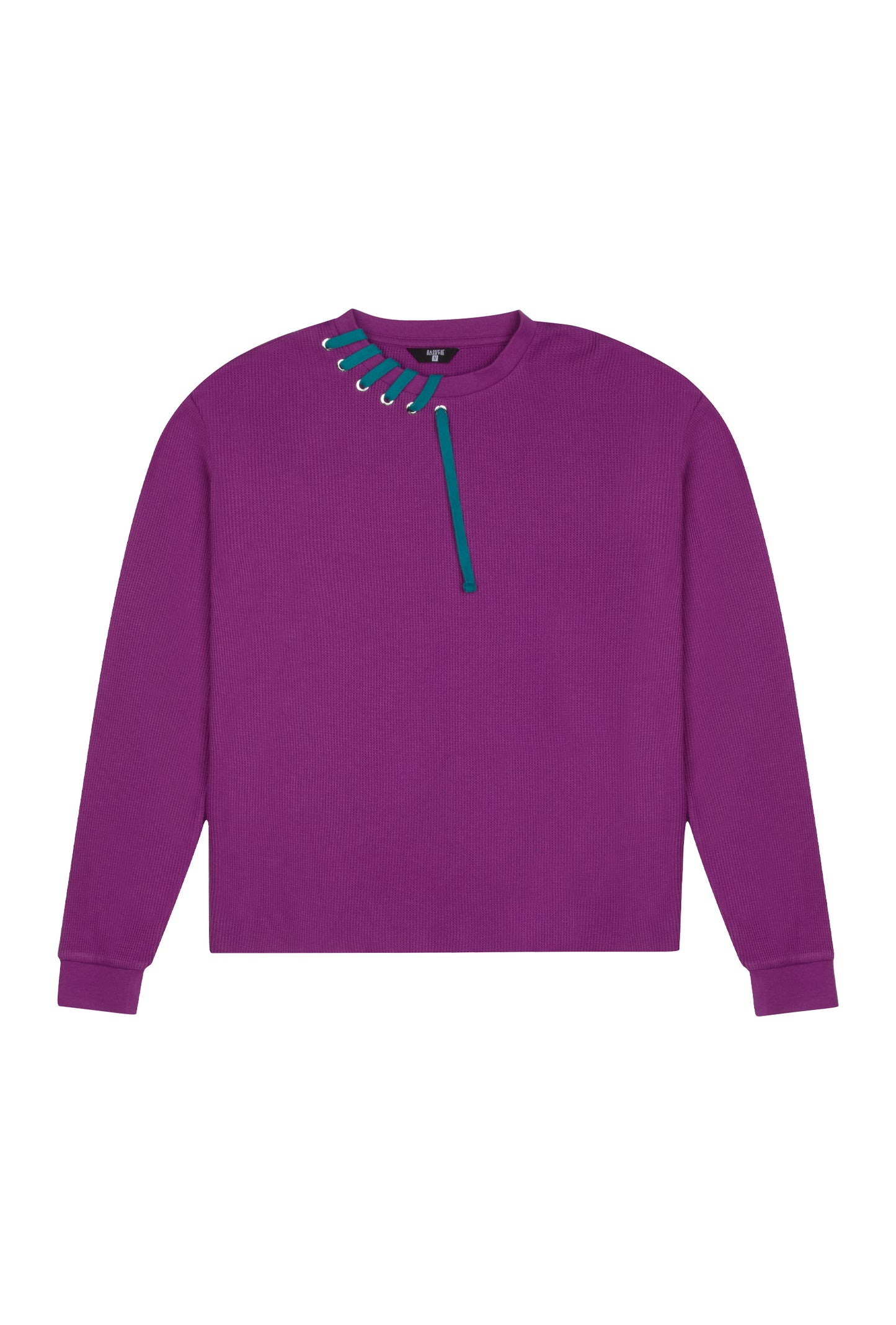 Waffle Crewneck Sweatshirt - Sparkling Grape