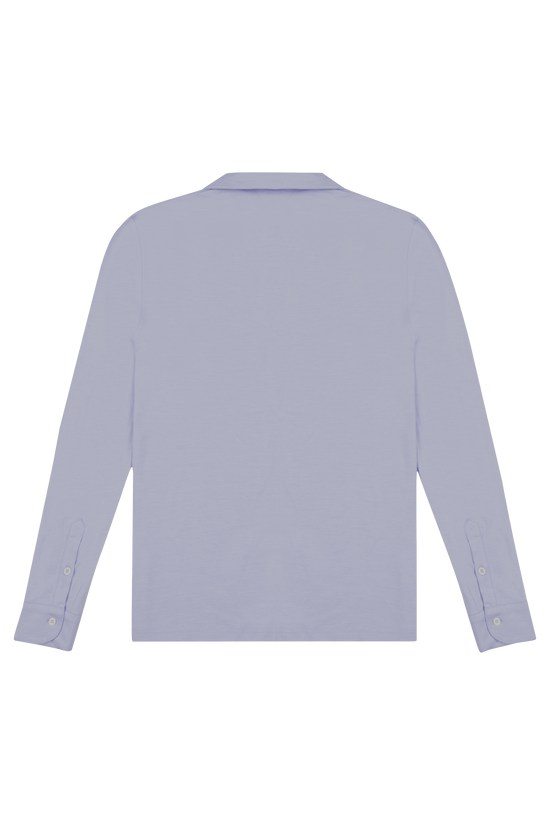 Blue Long Sleeve Polo Shirt