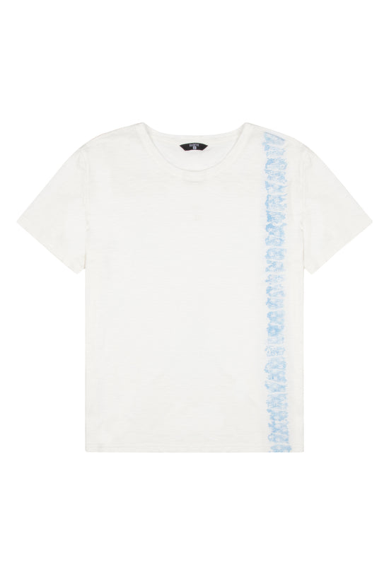 Batik T-Shirt - Beyaz/Mavi