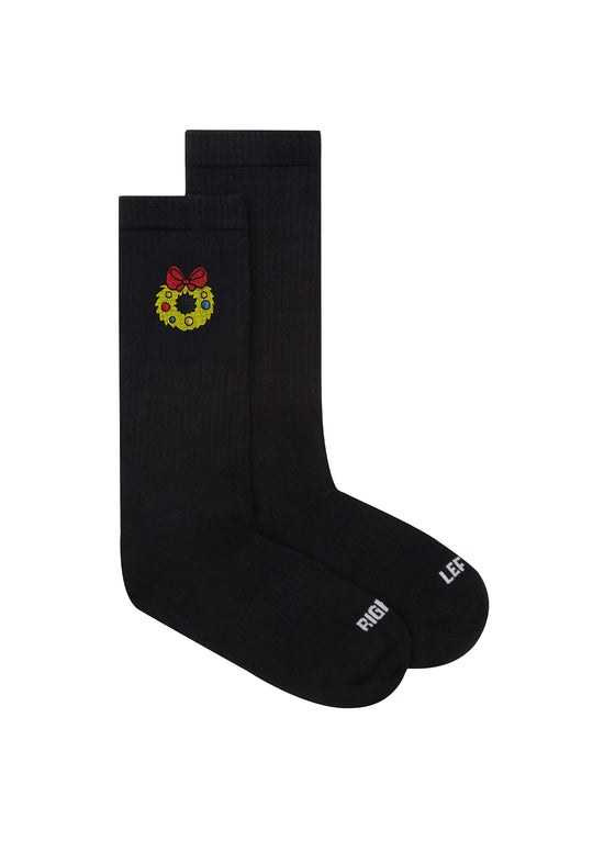 Christmas Wreath Çorap