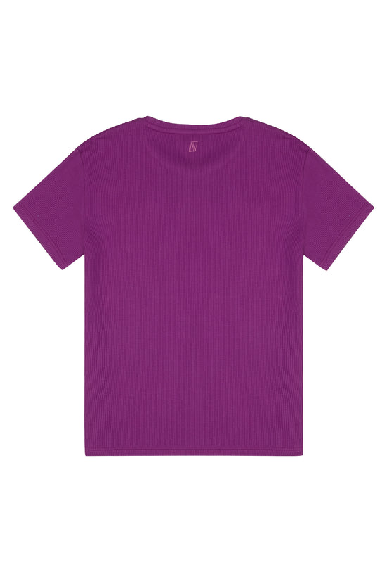 Waffle T-shirt - Sparkling Grape