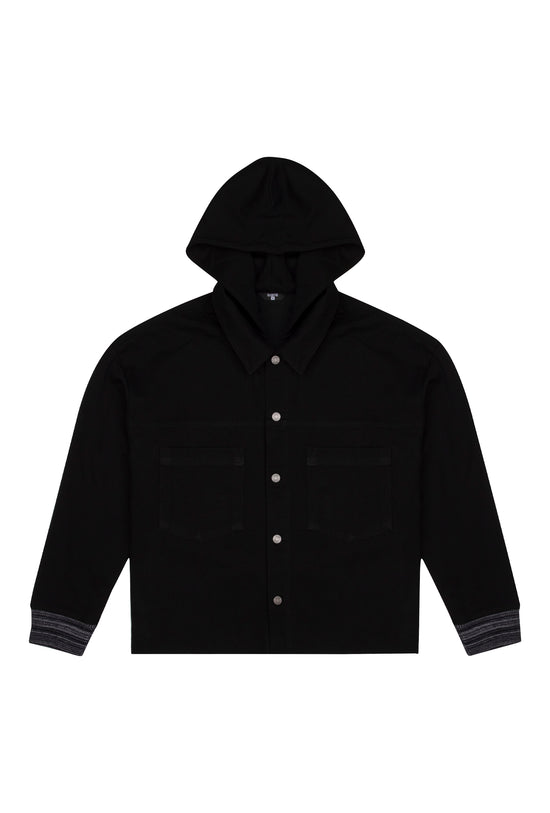 Load image into Gallery viewer, Black Denim Jacket - Black
