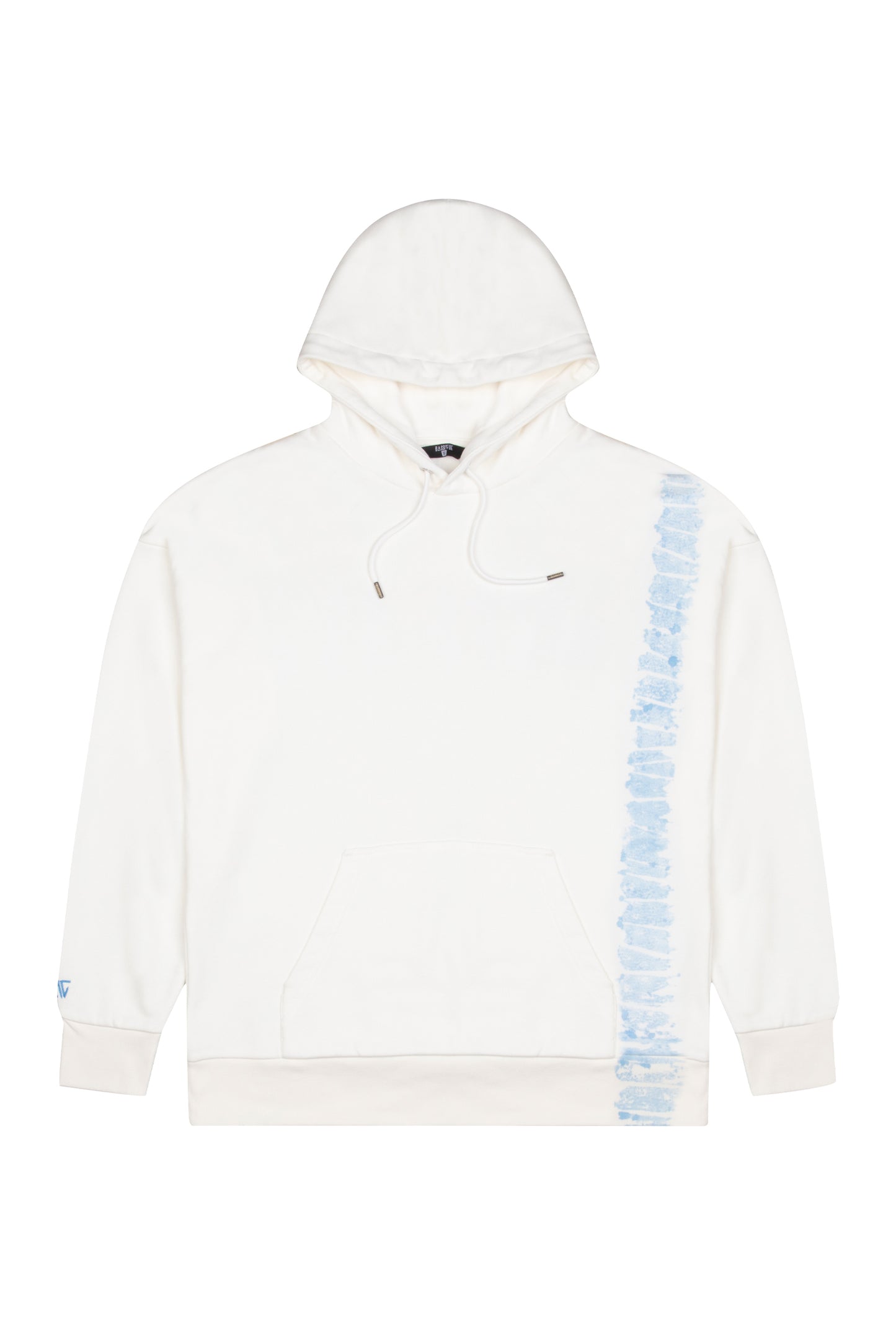 Batik Kapüşonlu Sweatshirt - Beyaz/Mavi