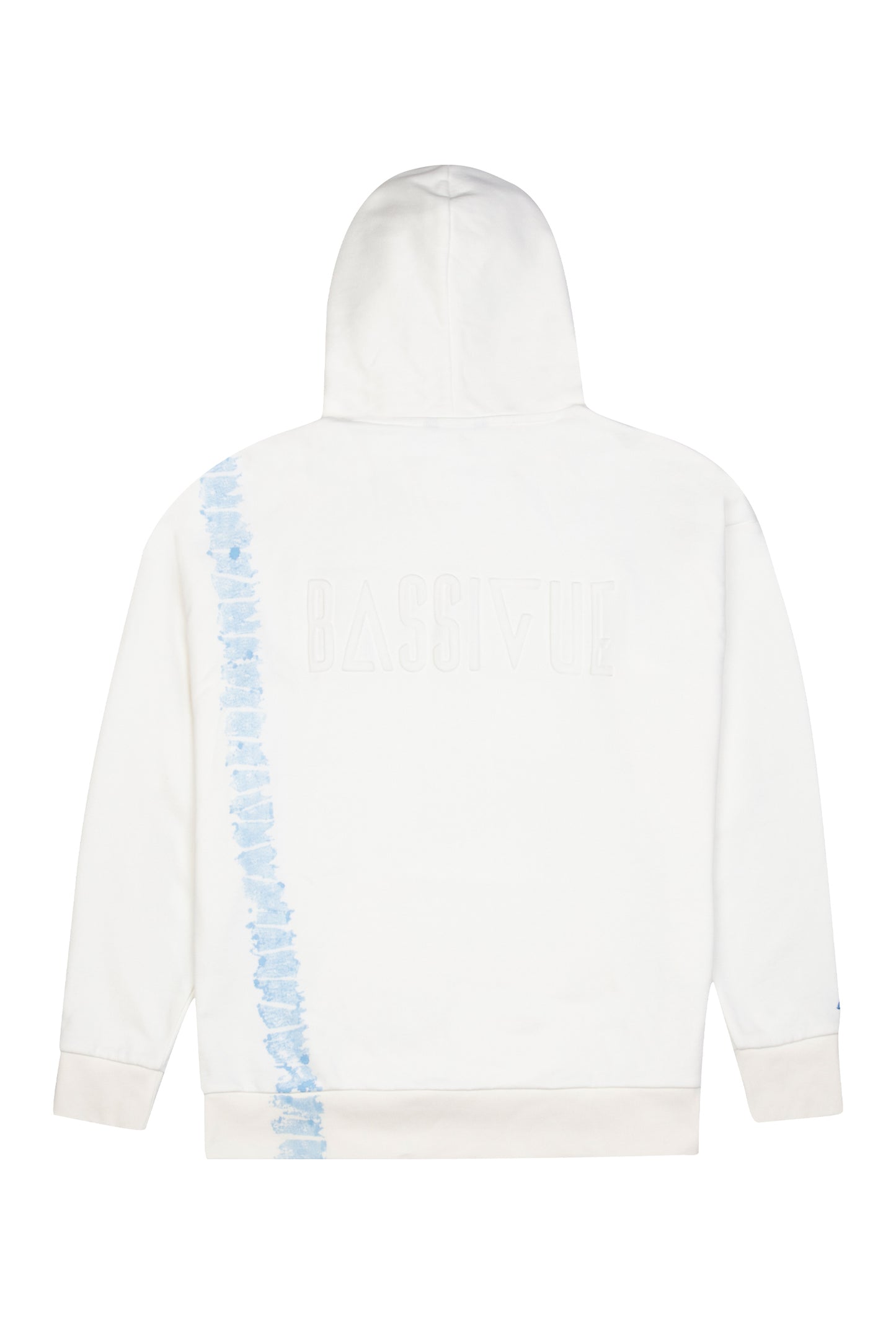 Batik Kapüşonlu Sweatshirt - Beyaz/Mavi