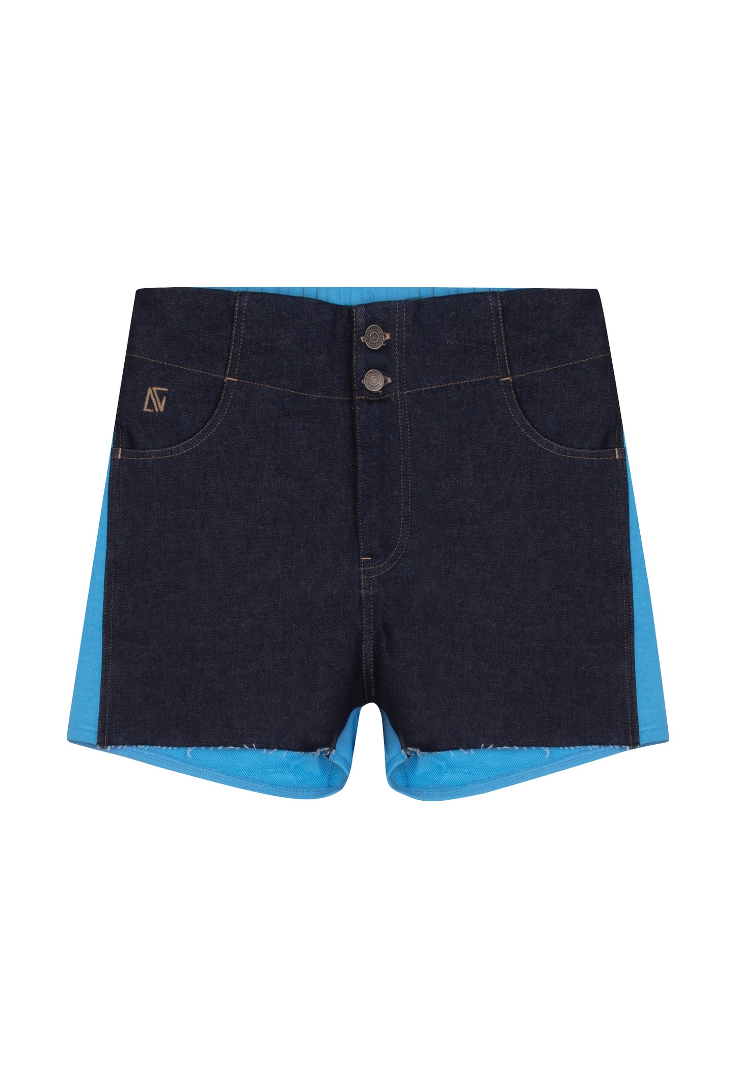 Navy Denim Shorts - Tranquil Blue