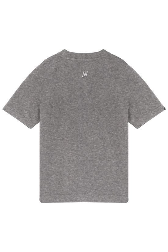 Cotton Basic T-Shirt - Gri