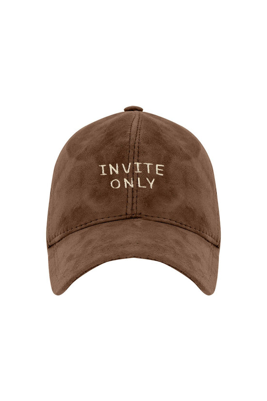 Invite Only Süet Deri Şapka