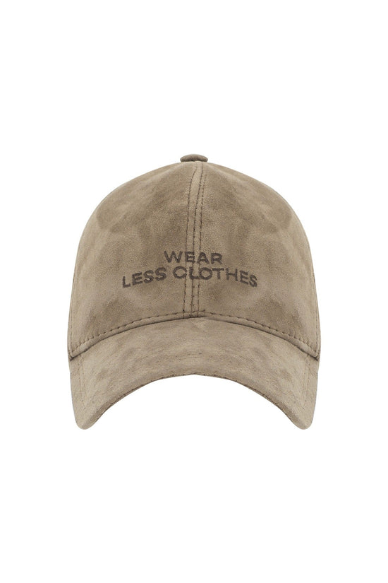 Wear Less Clothes Süet Deri Şapka