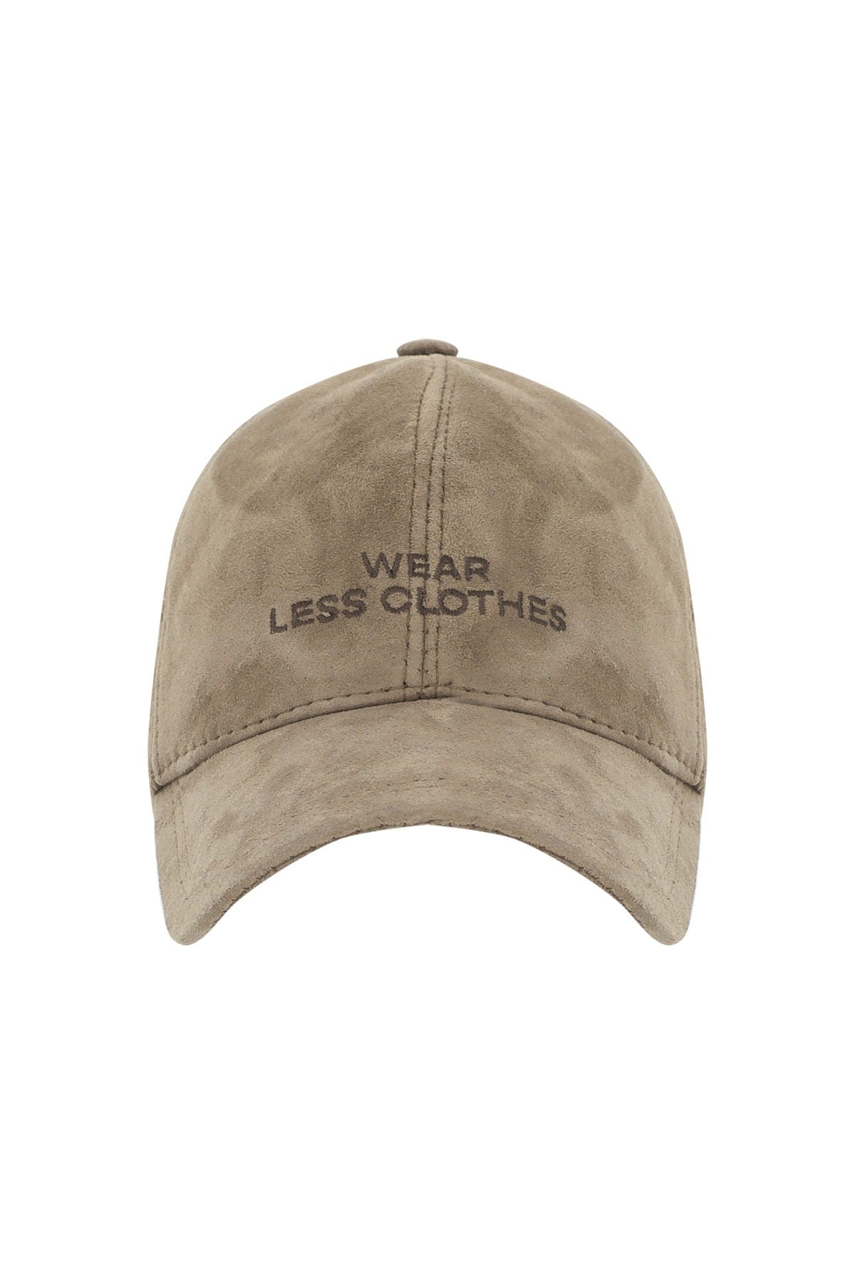Wear Less Clothes Suede Leather Hat